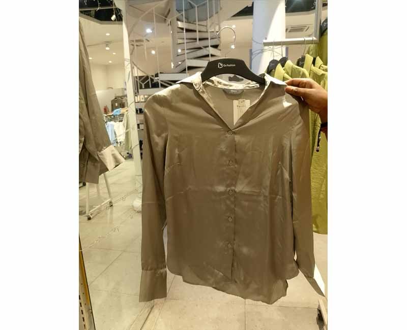Chemise oversize en satin