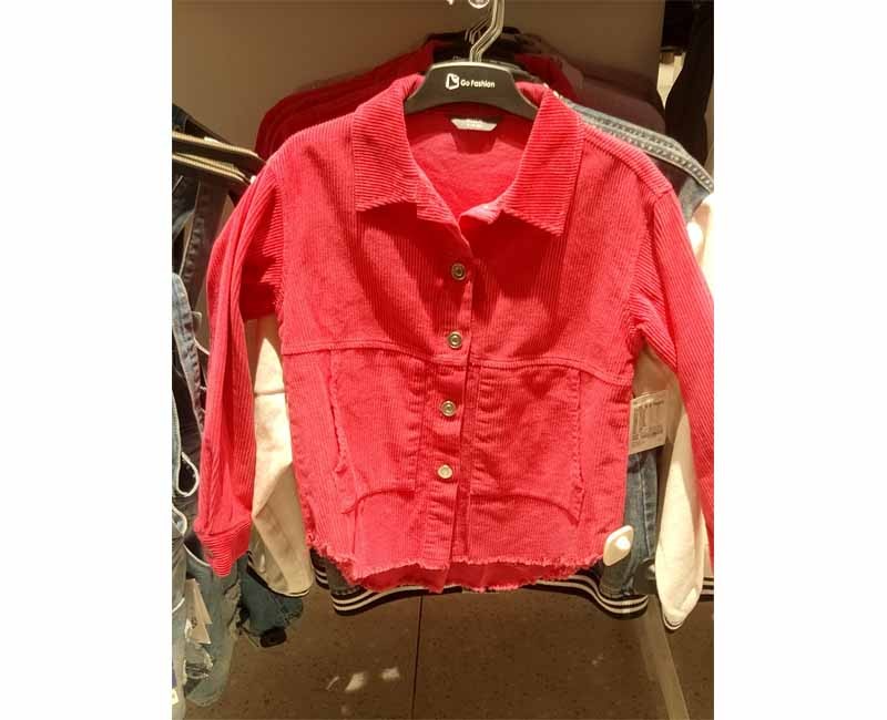 Blouse oversize en corduroy